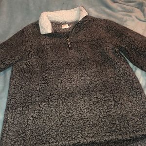 kids black and grey sweater